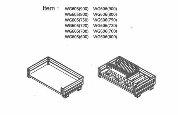 Stainless steel stove drawer basket BK3202 - Image 2