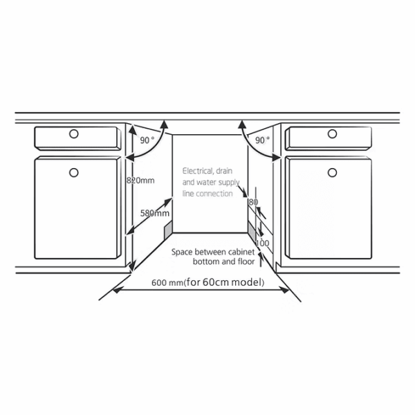 DW12INT-2 Fully Built-in Dishwasher - Image 4