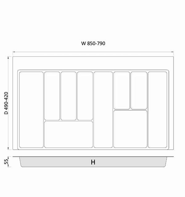 BK2900 Cutlery Tray - Image 2