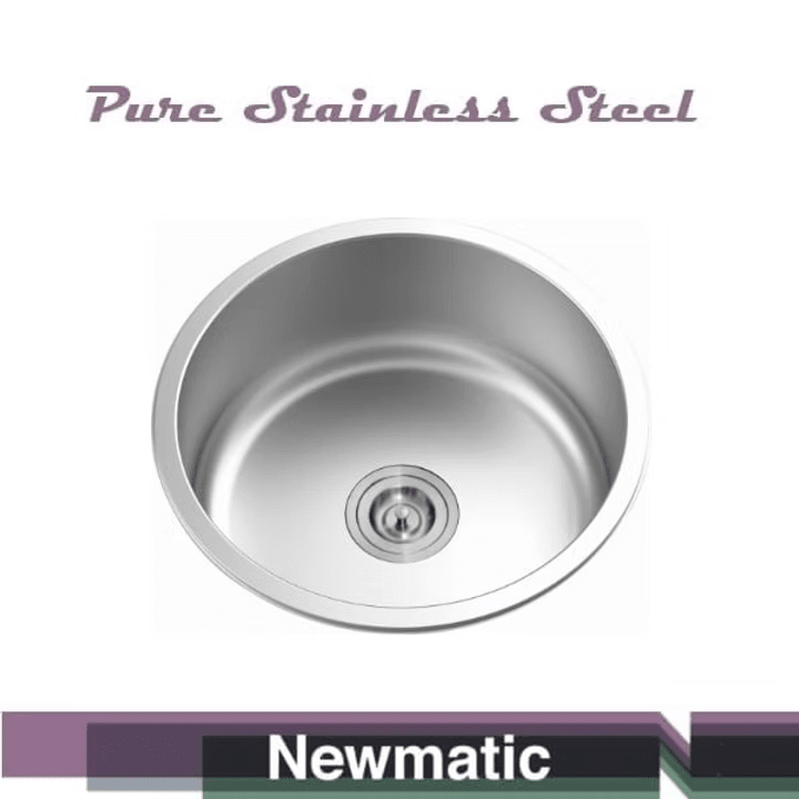Single 45cm stainless steel kitchen sink