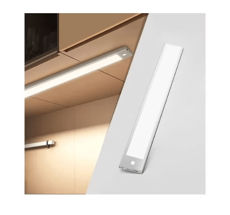 BT09 Silver Rechargeable LED Light with Advanced PIR Sensor